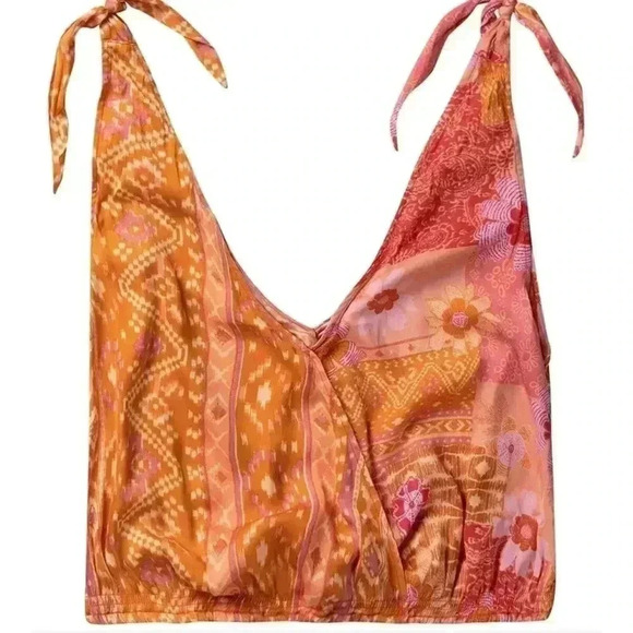 🆕 Free People Lemonade Combo Tied To You Tank S🆕 - Picture 4 of 13